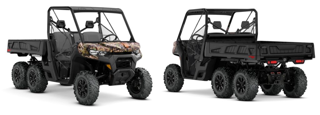 The all-new 2020 Can-Am Defender 6x6 DPS HD10 has six wheels